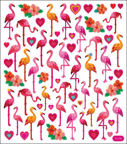 Tattoo King Sticker King Stickers - Flamingo Love