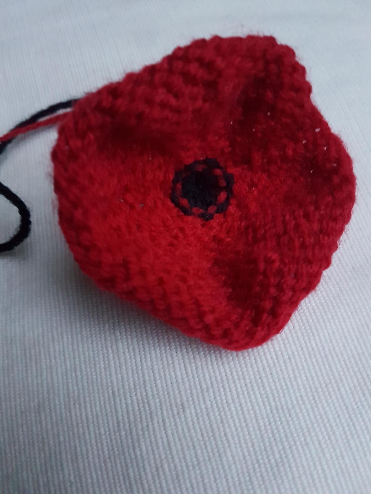 Floppy Knitted Poppy