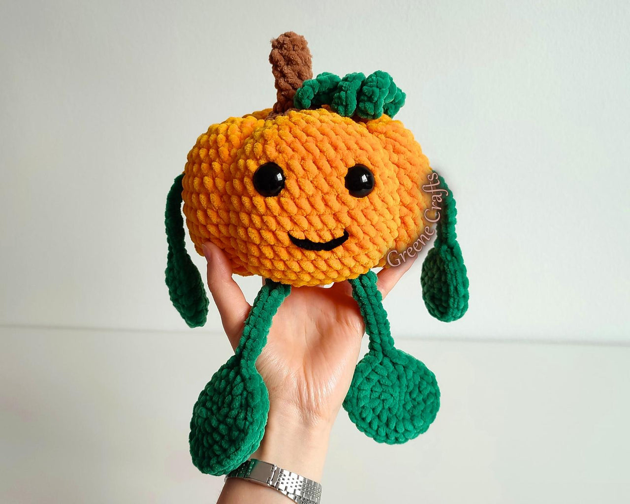 Mr. Tendrils, the Pumpkin / Gehäkelte Kürbisfigur