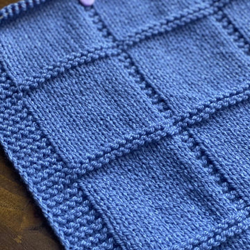 Aran Simple Square Blanket