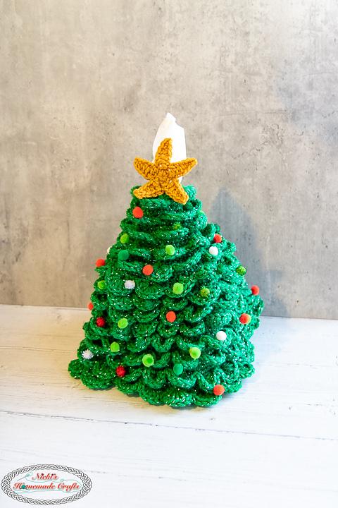 Christmas Tree Tissue Box Cover