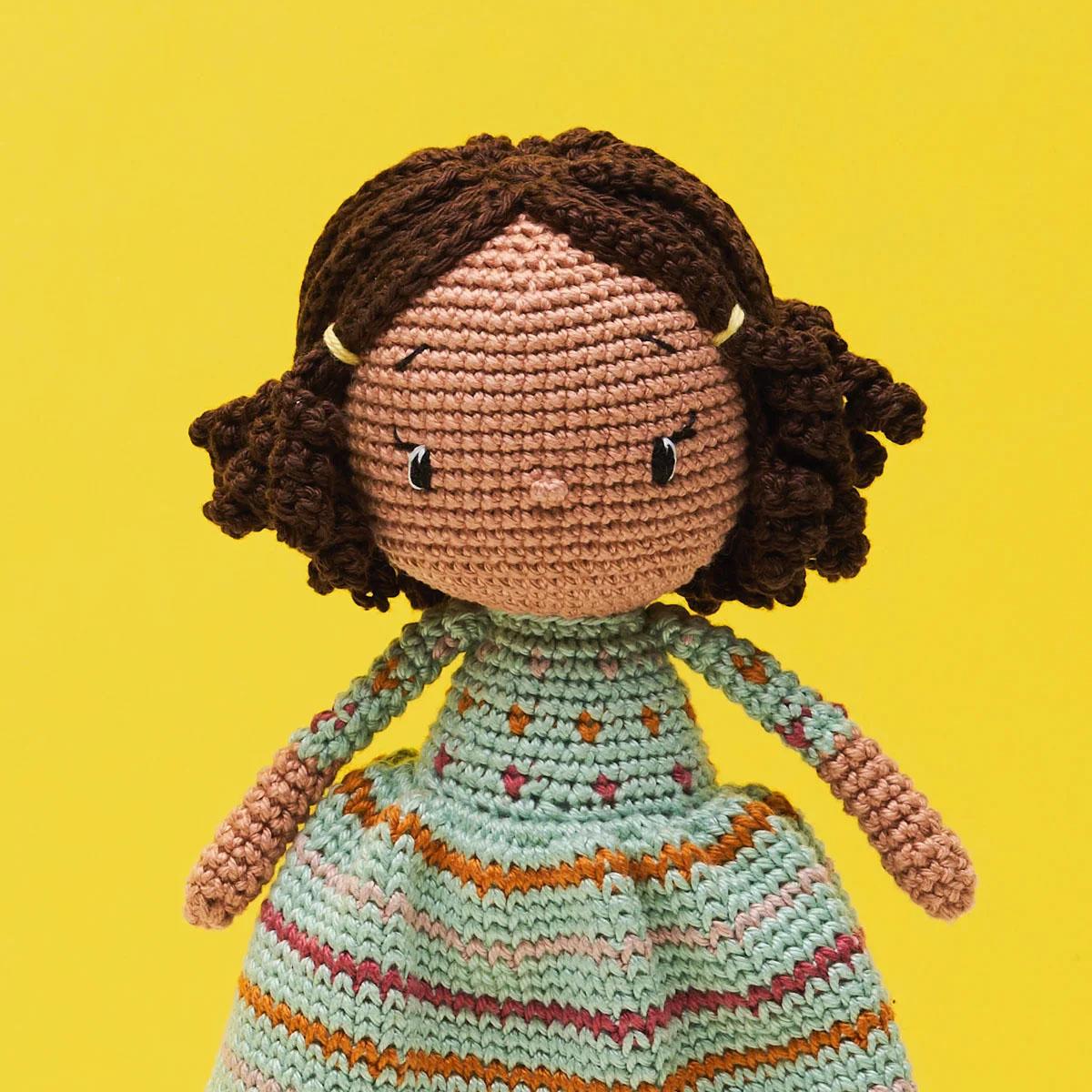 Gardener Girl Doll Crochet Pattern