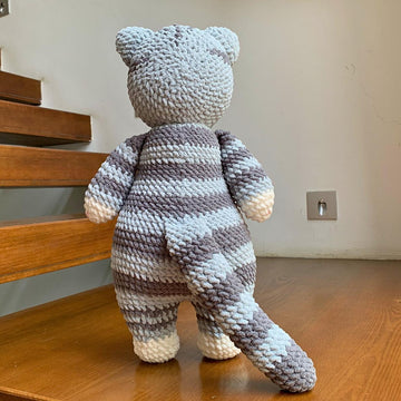 Tabby Cat Amigurumi Doll Plushie