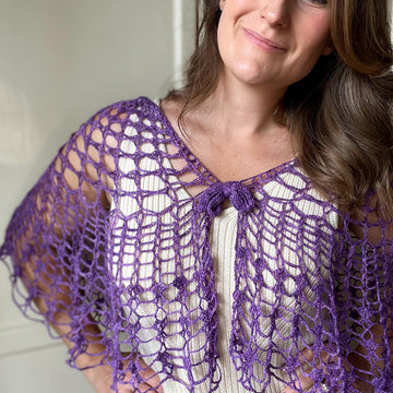 Watercolour Lace Cape