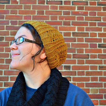 MERIDIAN Lace Slouchy Beanie