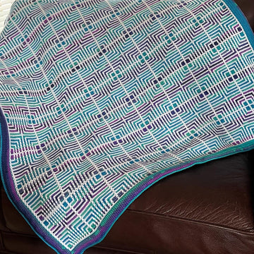 Dazzle Mosaic Crochet Blanket