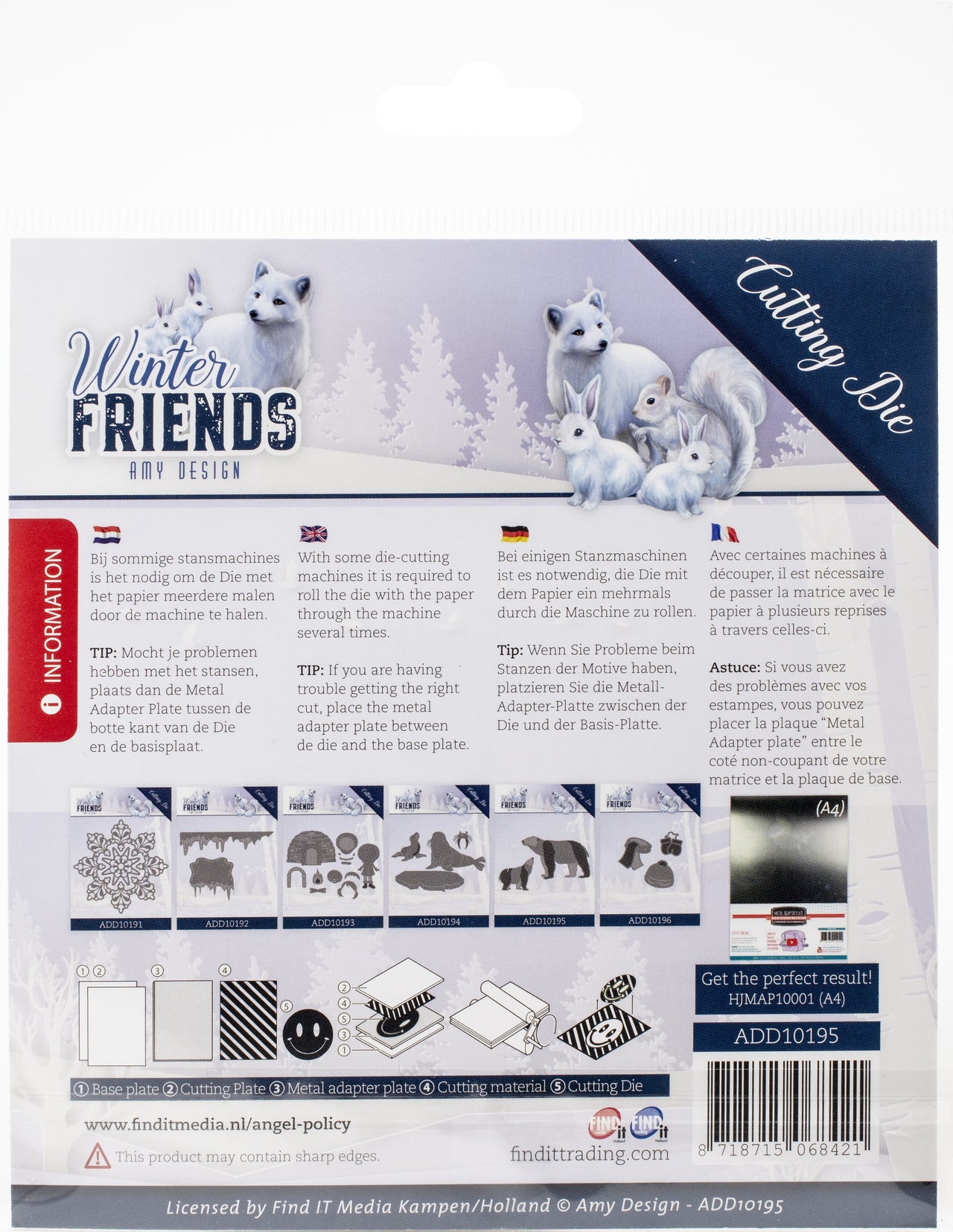 Find It Trading Amy Design Die - Polar Bears, Winter Friends