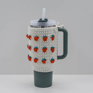 Strawberry Crochet Stanley Quencher Cover