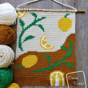 Lovely Lemons Wall Hanging