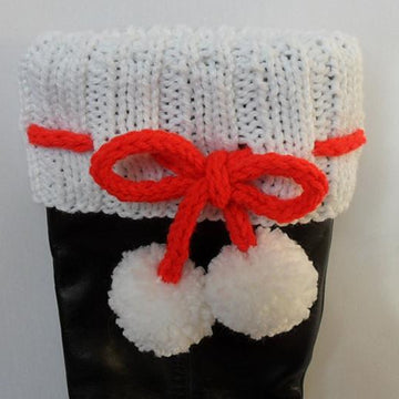 Festive Christmas Boot Toppers Cuffs