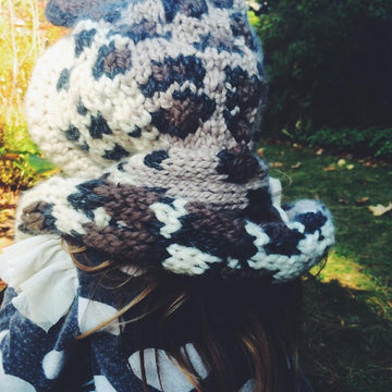Langley the Leopard Hooded Scarf