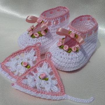 ROSY christening baby set