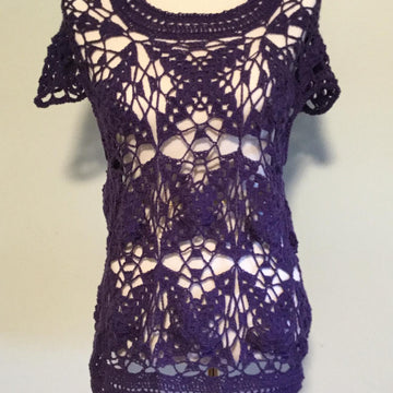 Lacy Flutter Cap Sleeve Top