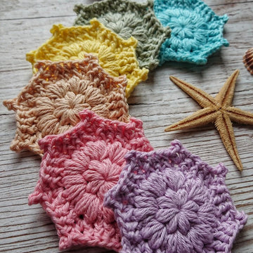 Octagon Star Face Scrubbie