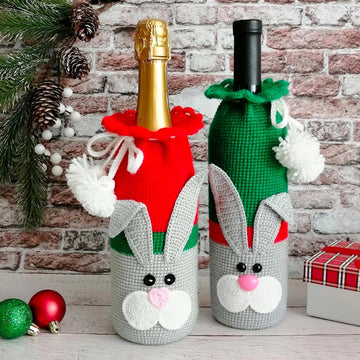 330 Cat and Rabbit Bottle cover