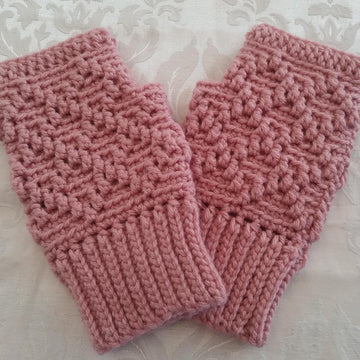 Magnolias in the Mist Fingerless Gloves