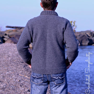 Midwestern Warmth Men's Cabled Sweater