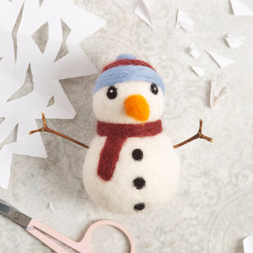 Hawthorn Handmade Snowman Mini Needle Felting Kit