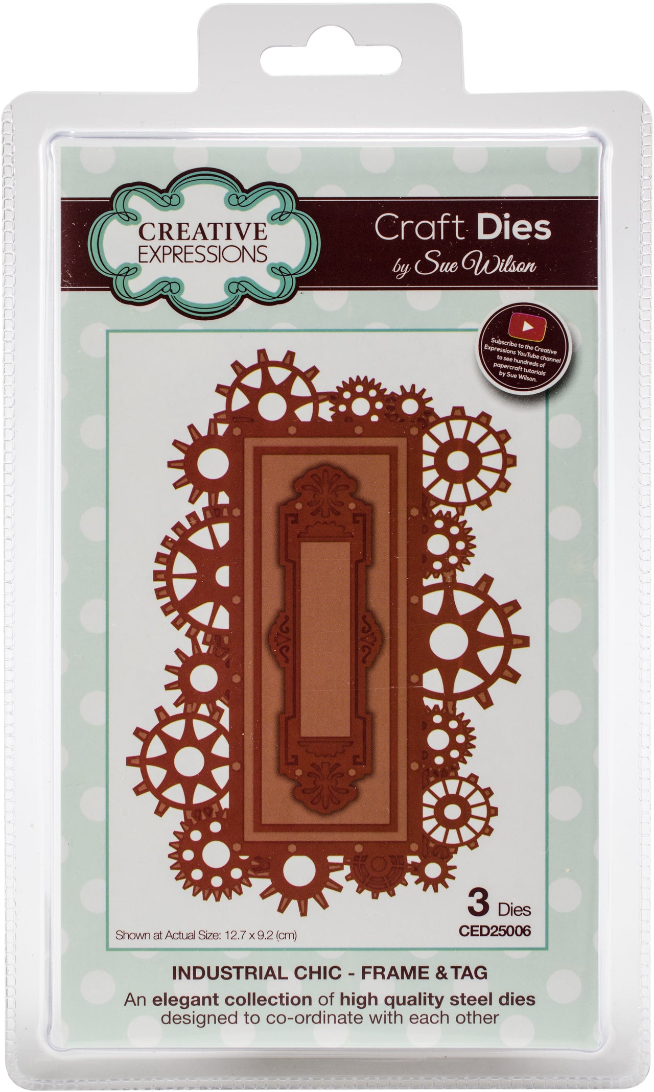 Creative Expressions Craft Dies By Sue Wilson - Industrial Chic-Frame & Tag