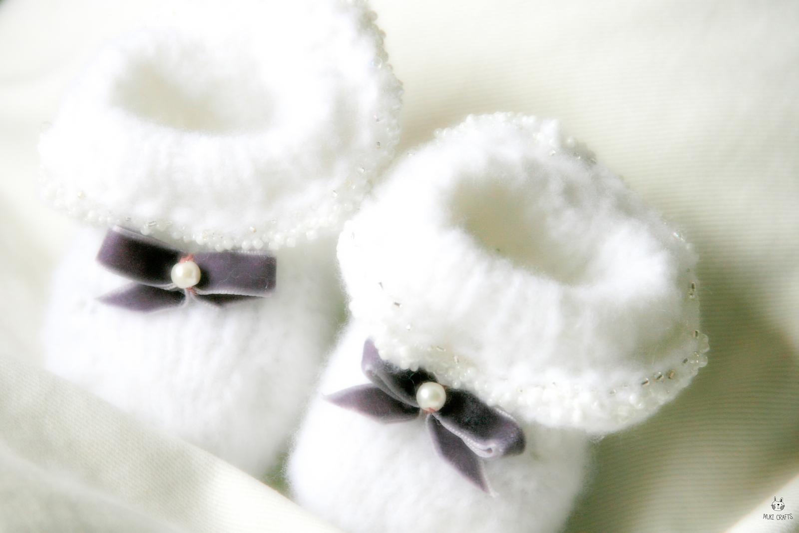 Sade newborn booties