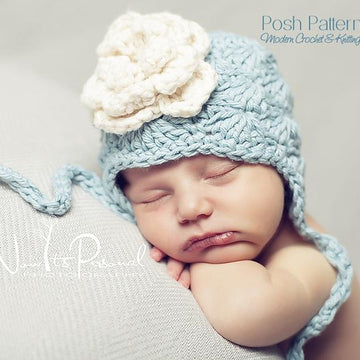 Solid Shells Earflap Hat Crochet Pattern 189