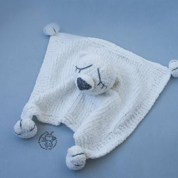 Polar Bear Baby Lace Blanket