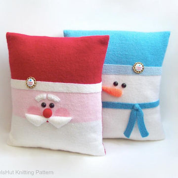 176 Santa and Snowman Pillow cases with pillows