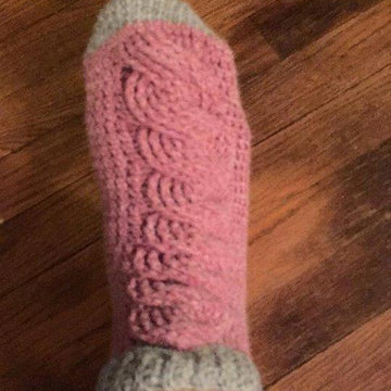 Big Bold Cabled Slipper Socks & Footies (Adult)