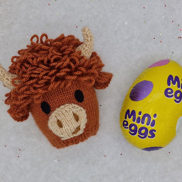 Highland Cow Easter Egg Cosy