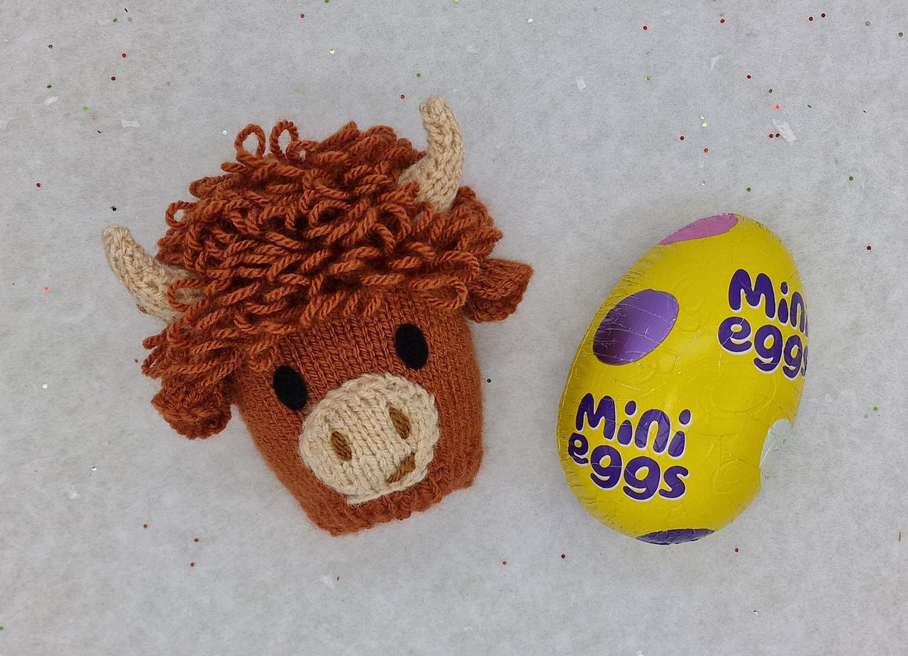 Highland Cow Easter Egg Cosy