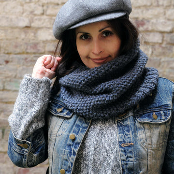 Cirrocumulus knit tube scarf