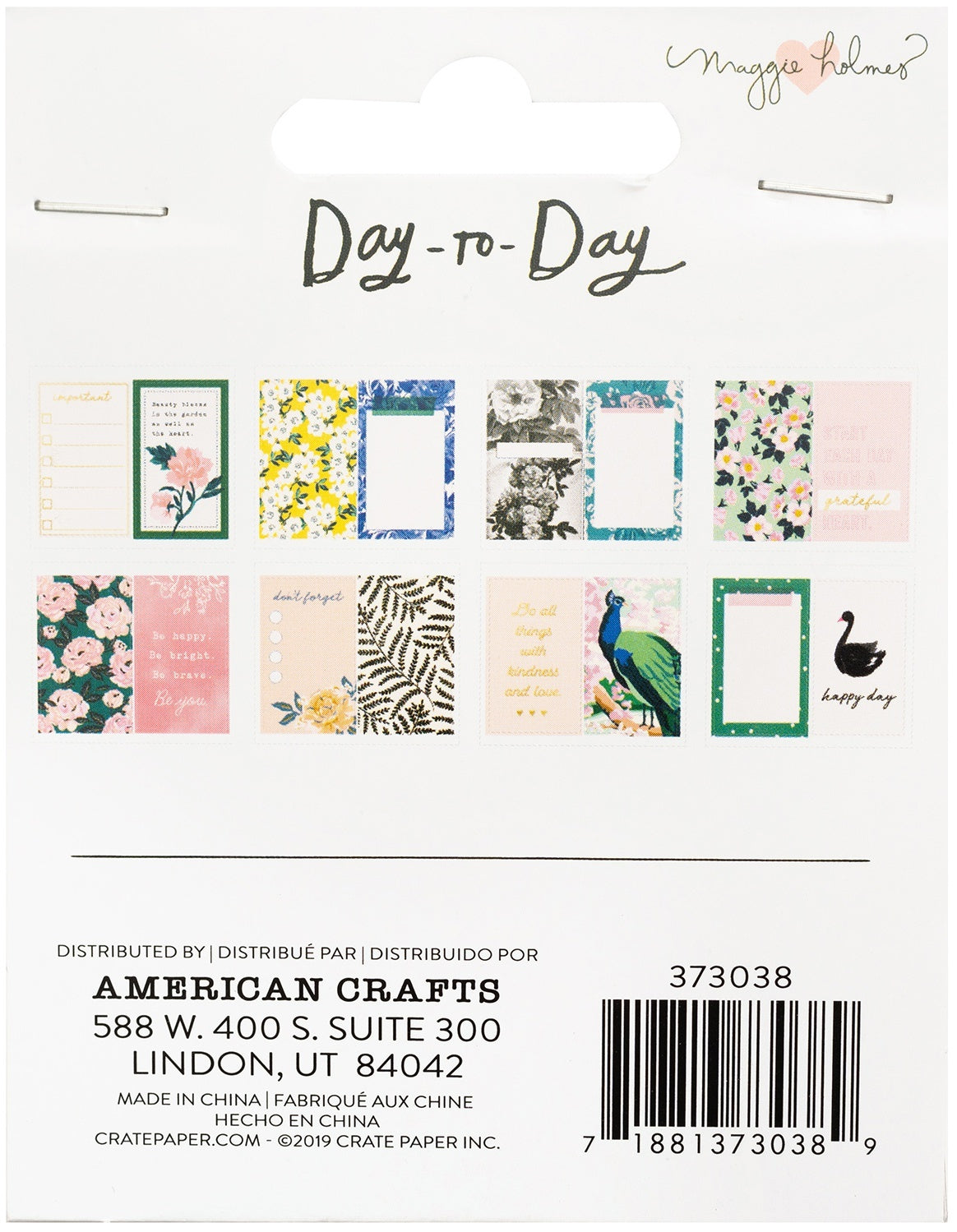 American Crafts Maggie Holmes Day-To-Day Planner Mini Sticker Book 16/Pkg - Book 1