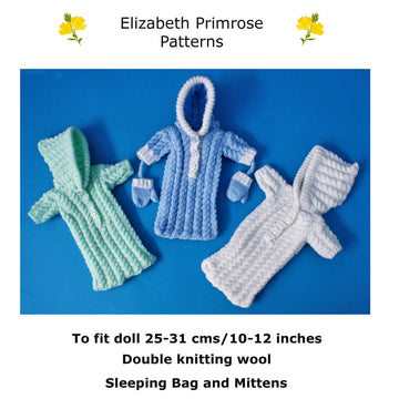 P74 Doll's Sleeping Bag and Mittens