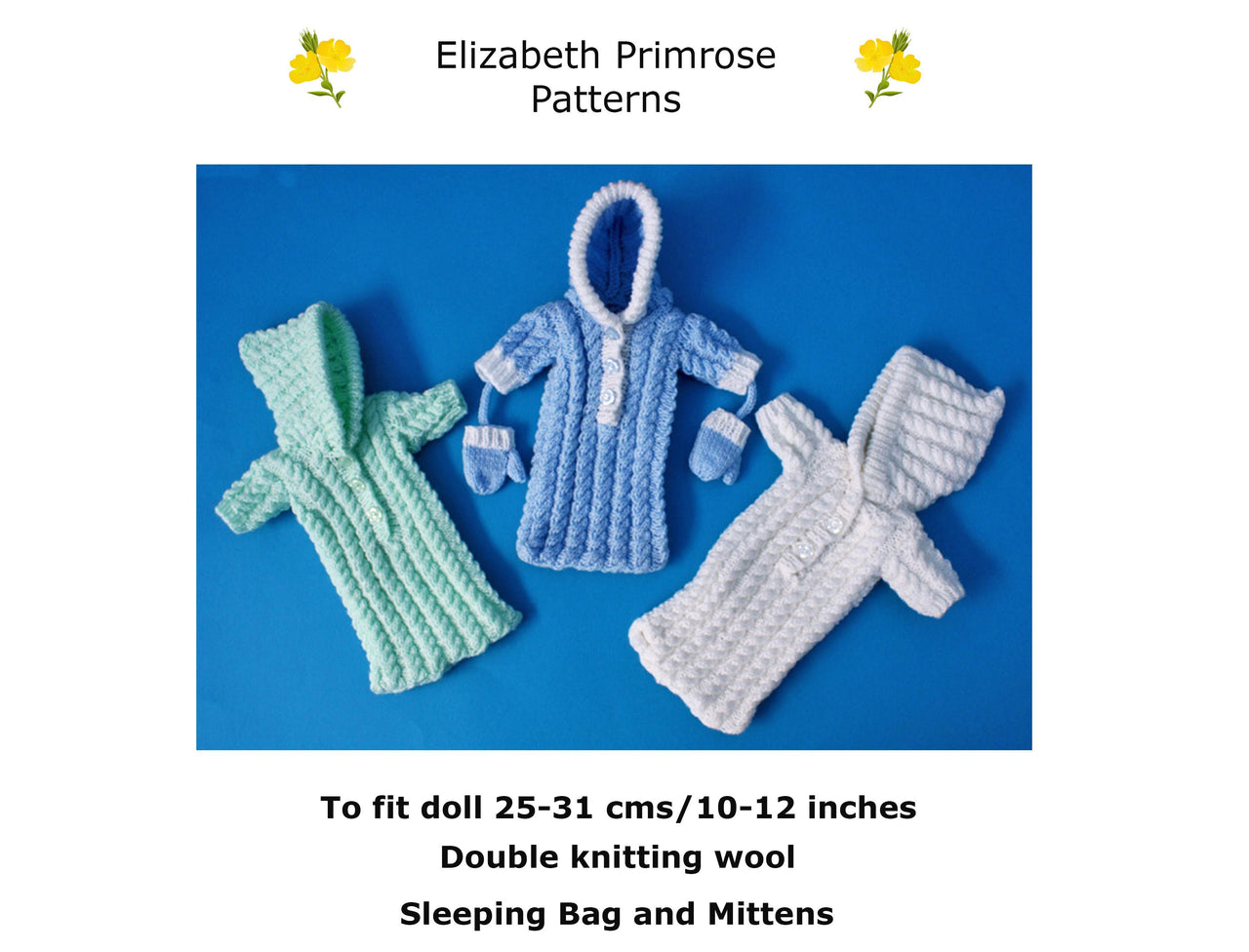 P74 Doll's Sleeping Bag and Mittens