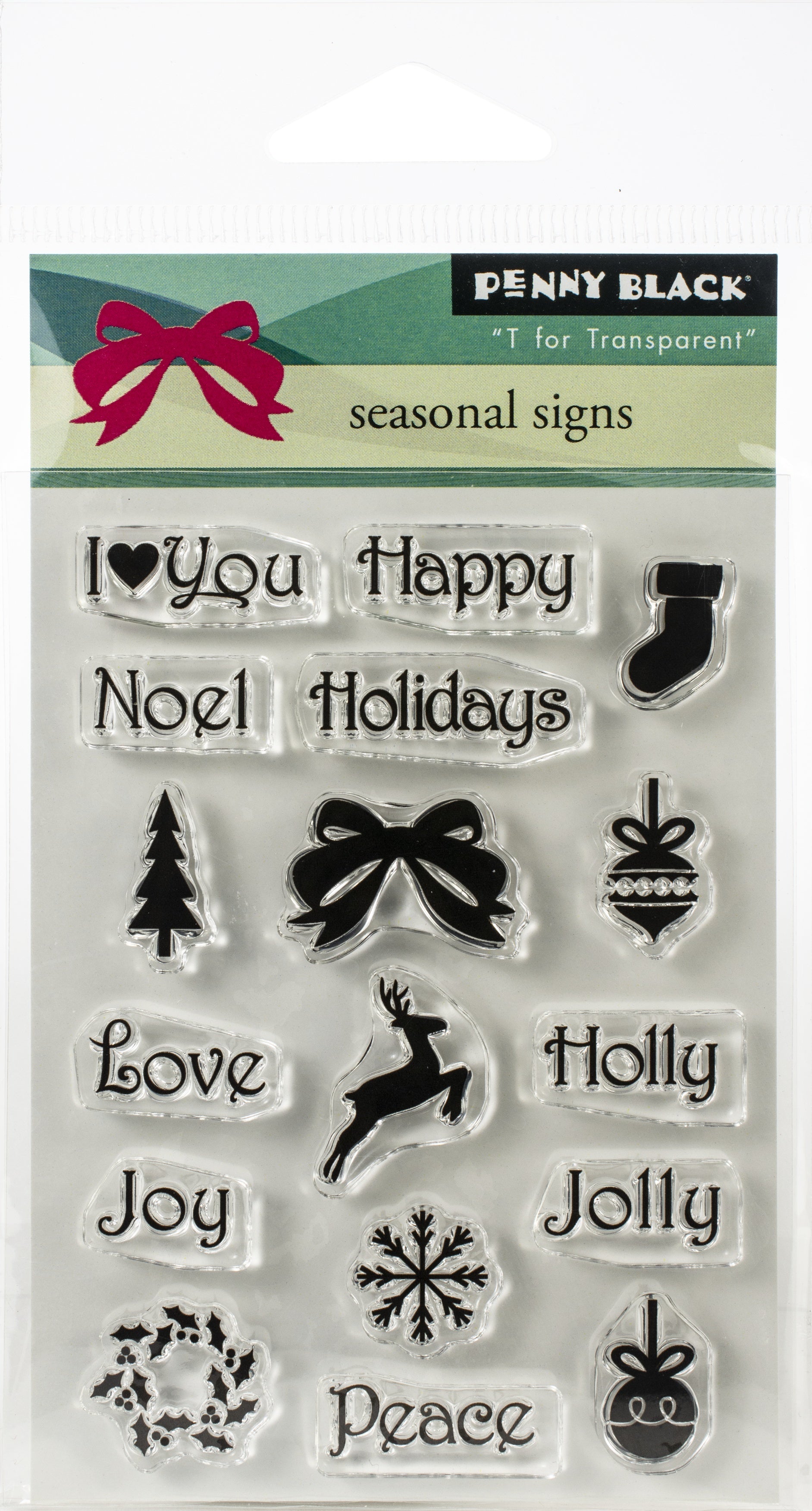 Penny Black Clear Stamps - Seasonal Sign 3"X4"