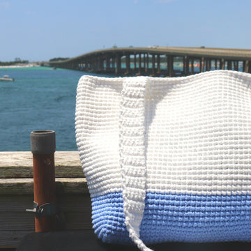 Colorblock Beach Bag
