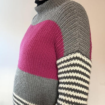 Striped Blocks Pullover