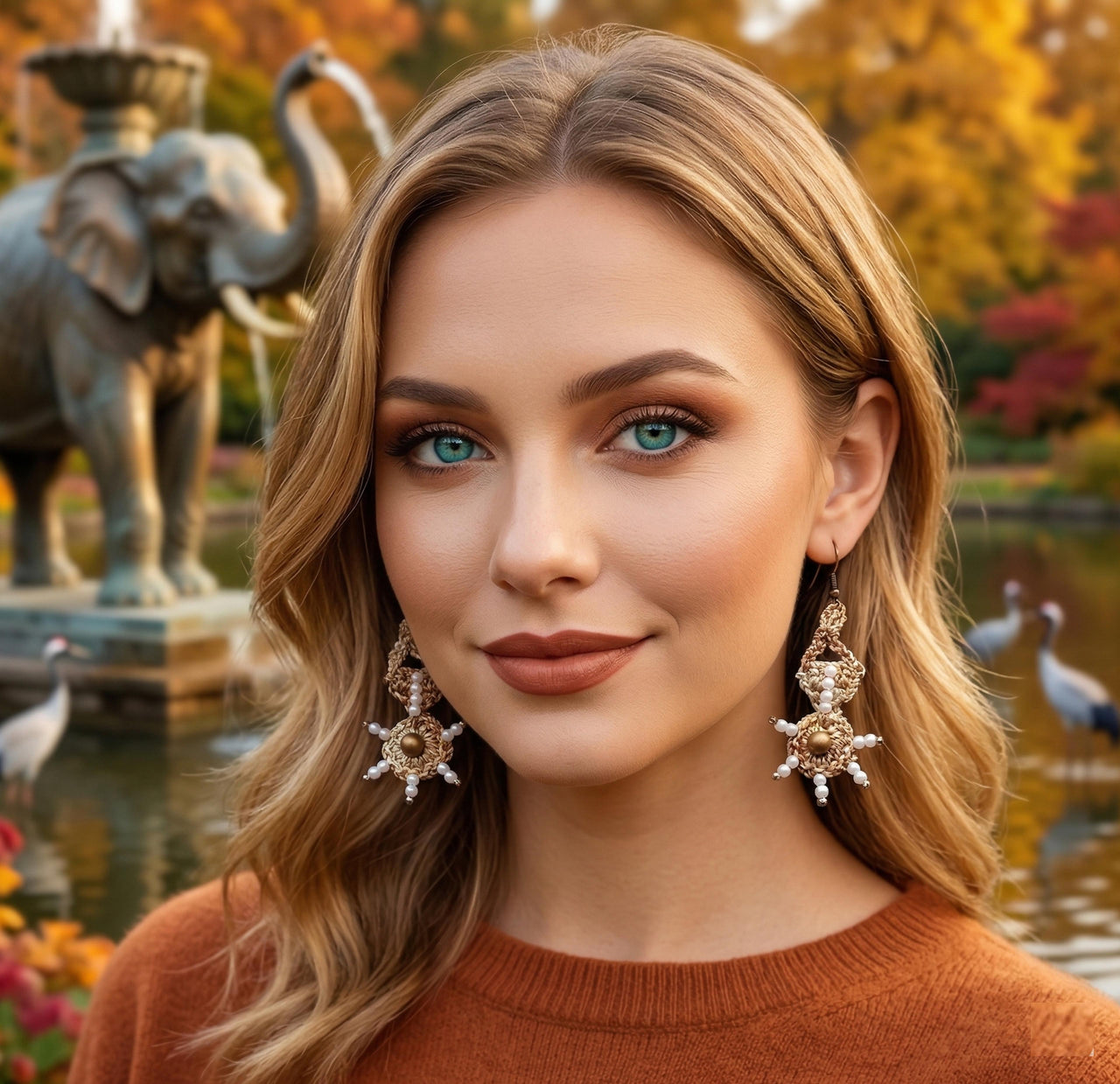 Radha Earrings Crochet Pattern