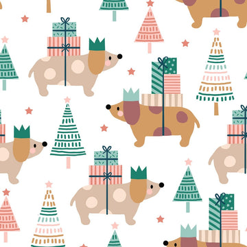 Dashwood Studio Animal Crackers - Christmas Dog - White