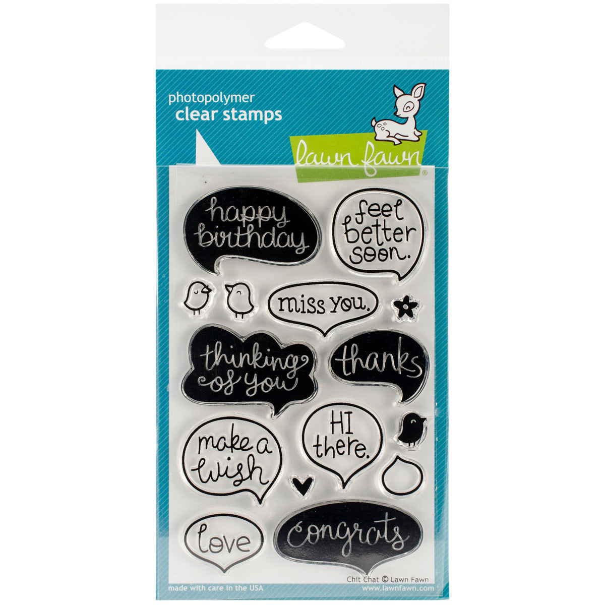 Lawn Fawn Clear Stamps 4"X6" - Chit Chat