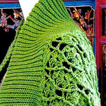 Eva Shrug-Slip Stitch Rib, SIZES Large-1X