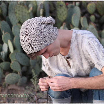 "Cactitopia" boho beanie hat