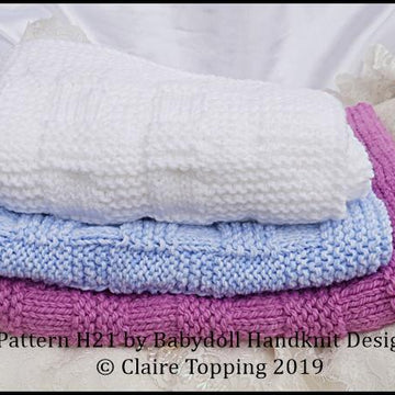 Simple plaid weave blanket in two sizes and car seat blanket