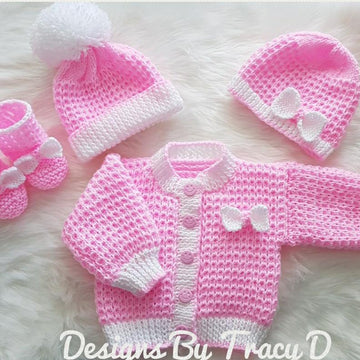 Frankie unisex baby knitting pattern 3 sizes 0-12mths