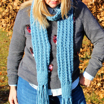 Winter Blues Scarf