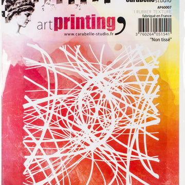 Carabelle Studio Art Printing A6 Rubber Texture Plate - Nonwoven