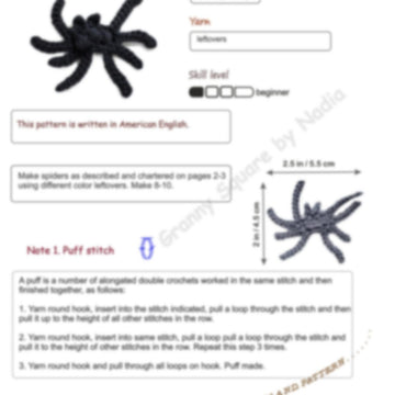Halloween spider garland