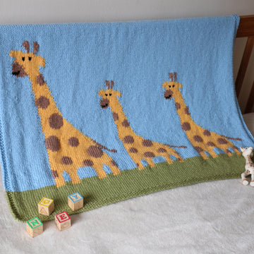 Giraffe Family Blanket