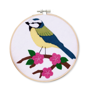 The Crafty Kit Company Blue Tit Felt Applique Kit - 15cm