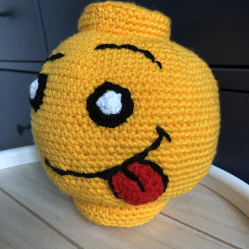 Smile block stone amigurumi